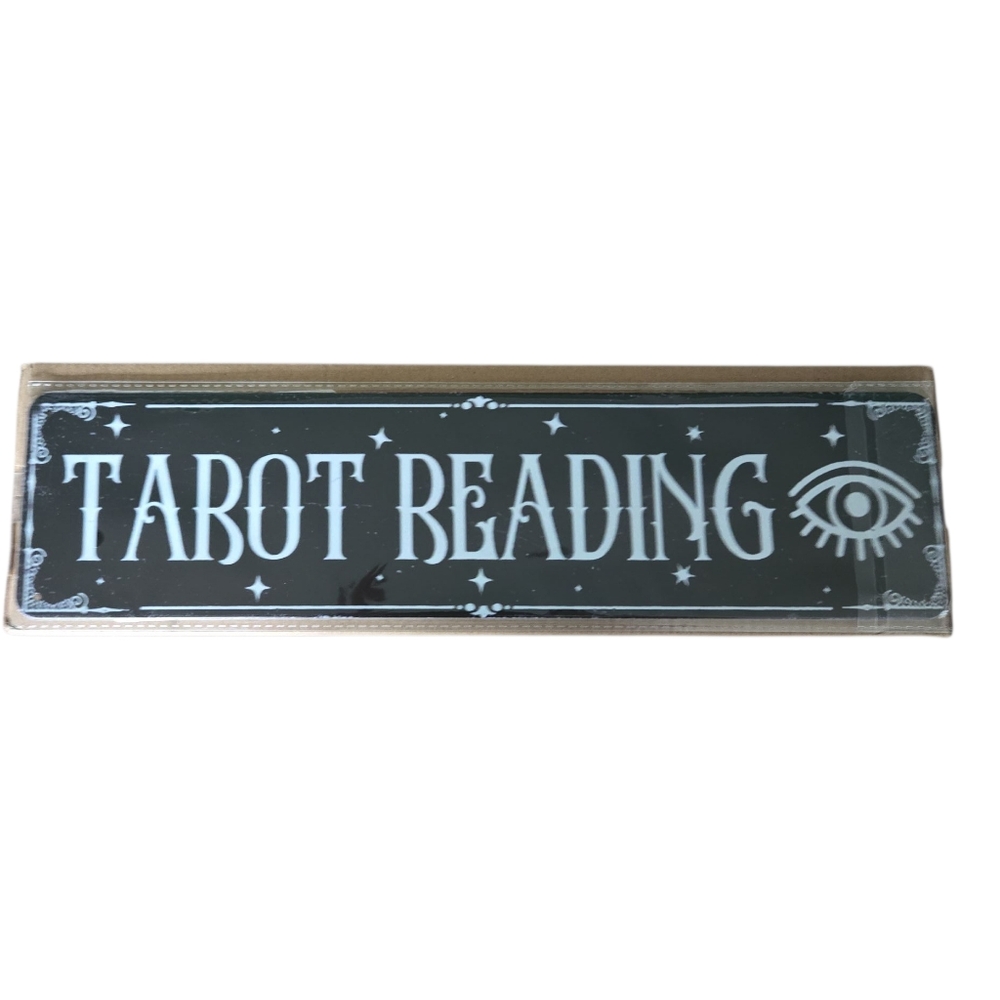 Black and White Metal Tarot Reading Sign - Picture 3 of 3